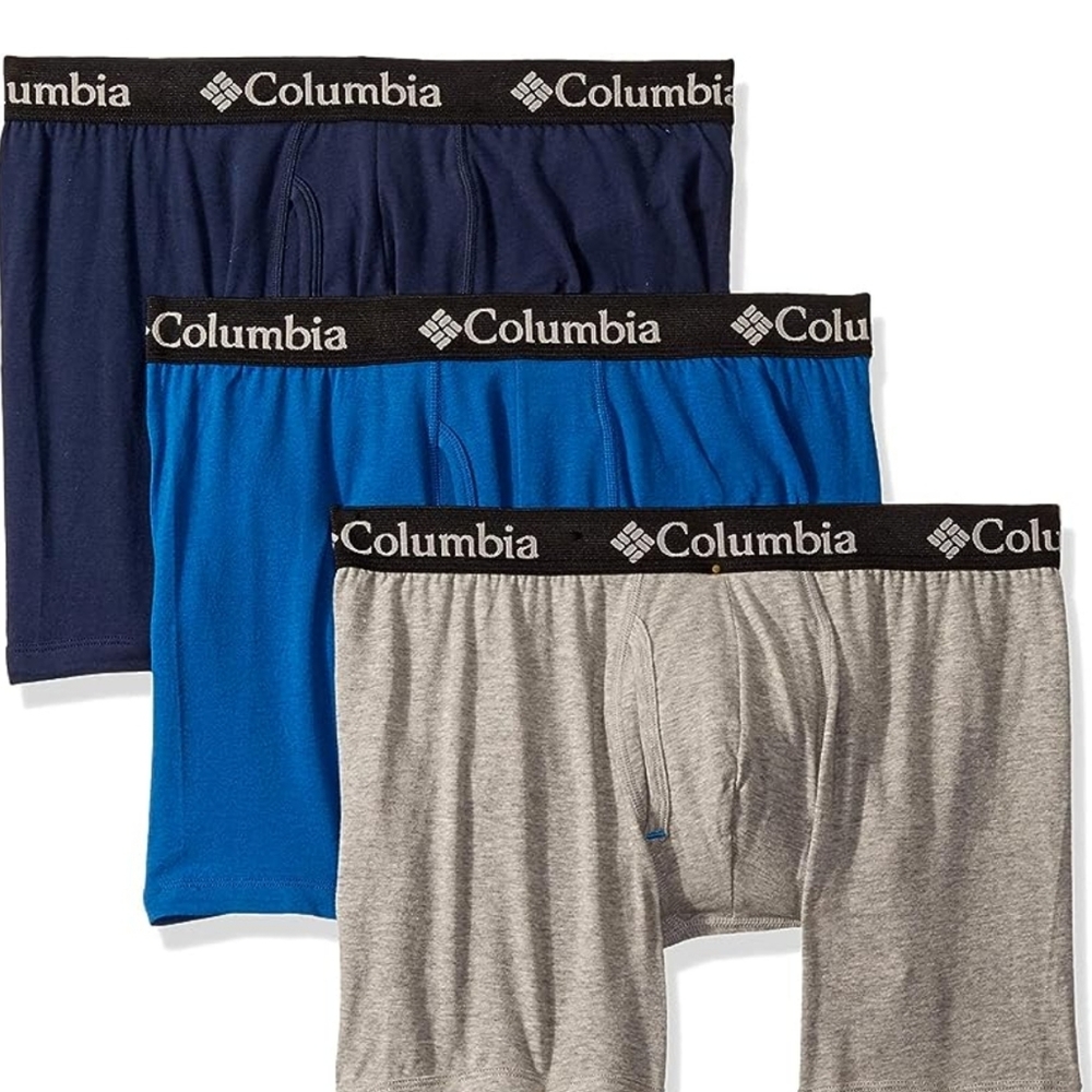 Columbia Men's Cotton Stretch 3 Pack Boxer Brief